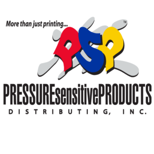 The logo for Pressure Sensitive Products, Inc. prominently features the Events Page aspect of their business.